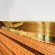 Miroir mural en laiton par Vereinigte Werkstätten München