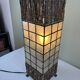 Capiz shell lamp and woven twigs