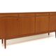 Enfilade scandinave en teck, Möbelfabriken Linden, Horda, Suède, 1960