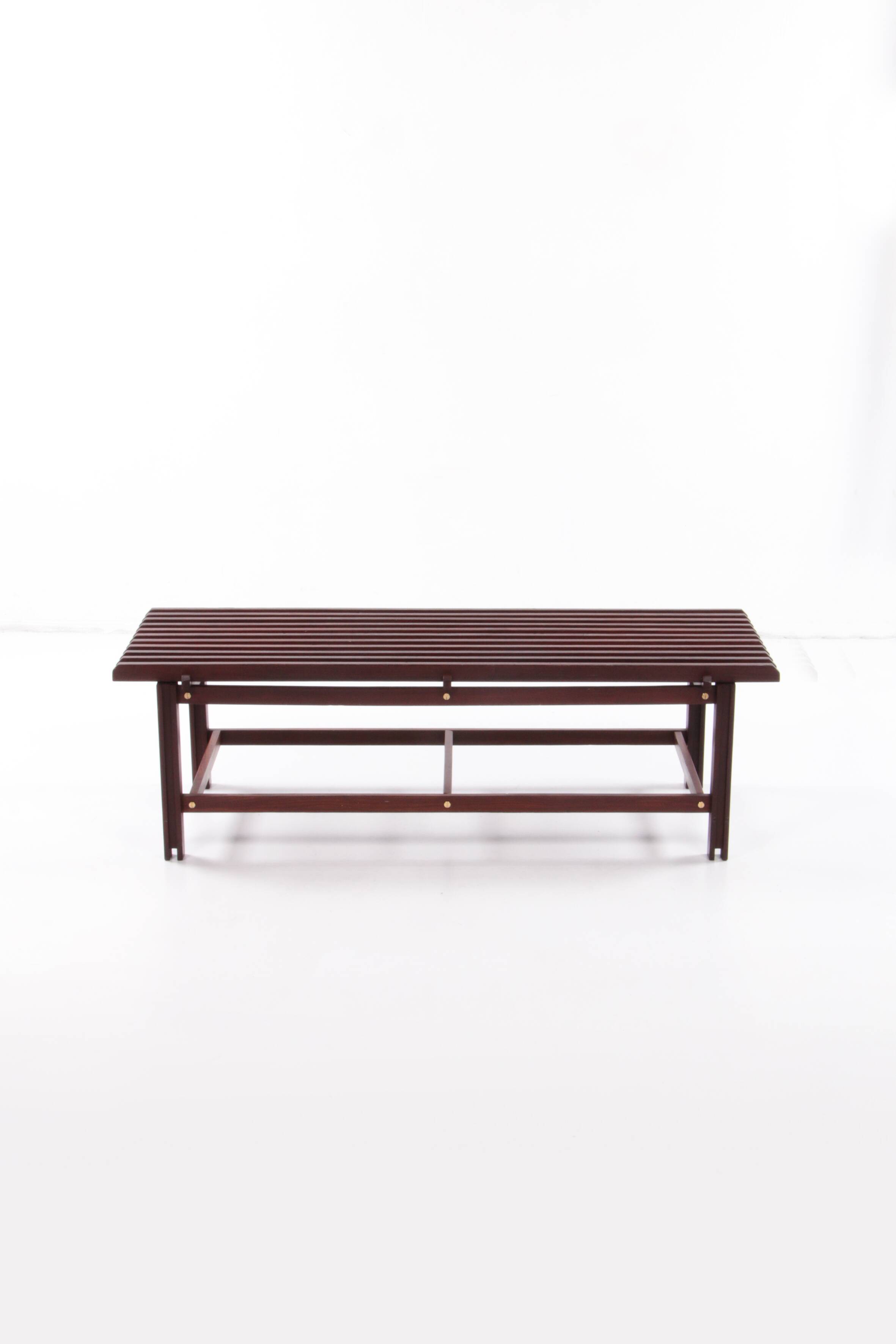 Vintage Wooden Bench, Italian Design 1960