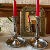 Antique up and down candlesticks