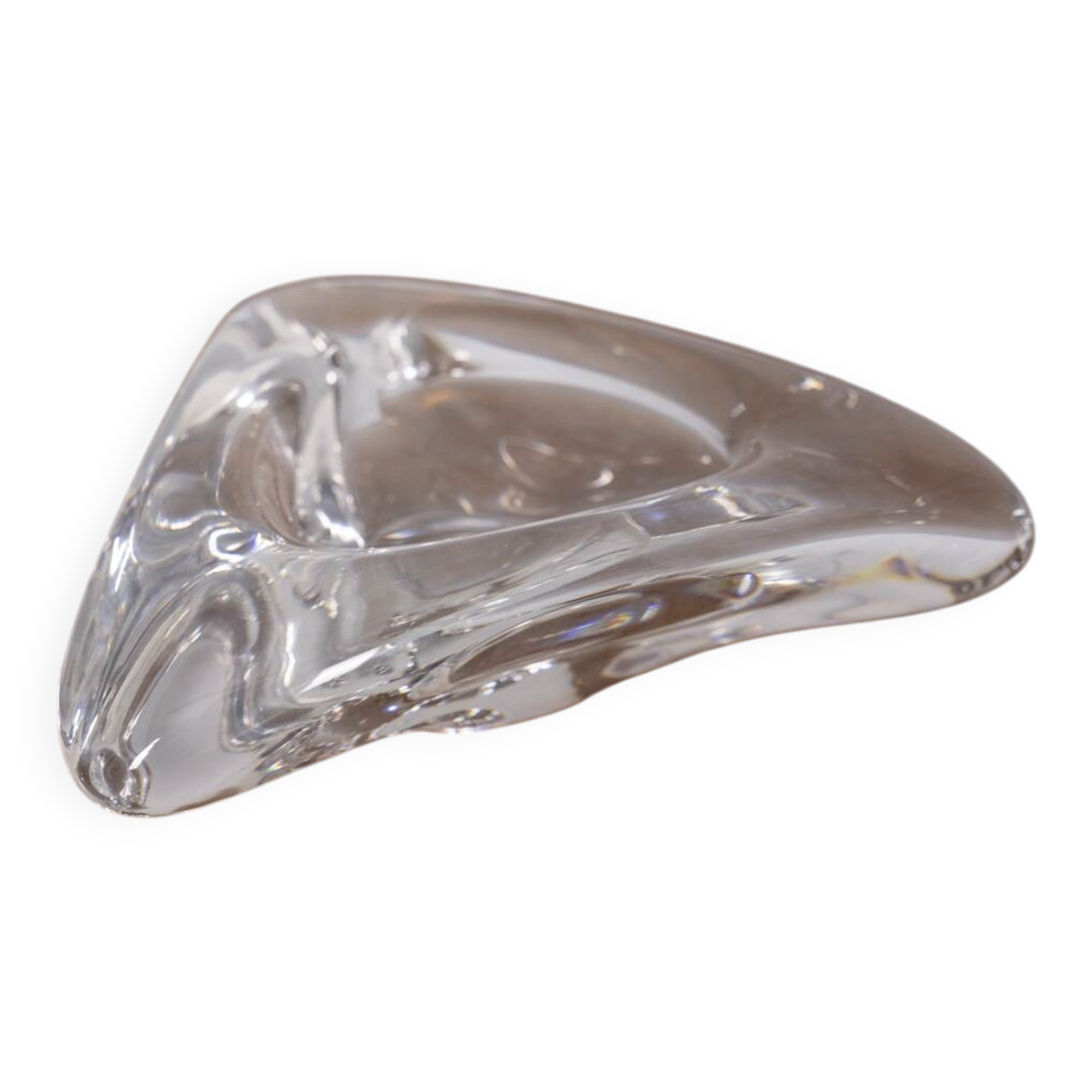 Vintage 1970s Italiandesign crystal ashtray