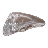 Cendrier en cristal au design italien vintage des années 1970