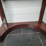 Restoration style console in mahogany with marble top