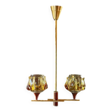 Chandelier, pendant light, vintage ceiling light, Space Age, Murano by "Carlo Nason"