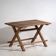 Antique X-shaped dining room table (c.1920) #16