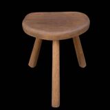 Antique solid wood tripod farm stool – Milking stool