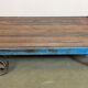 Large Blue Industrial Coffee Table Cart, 1960s