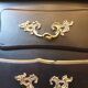Stamped black Louis XV chest of drawers