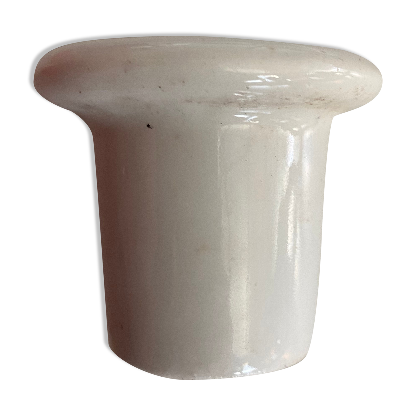 Old porcelain inkwell