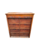 19th century oak notary's folder with curtain