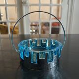 glass and hammered metal pocket emptier