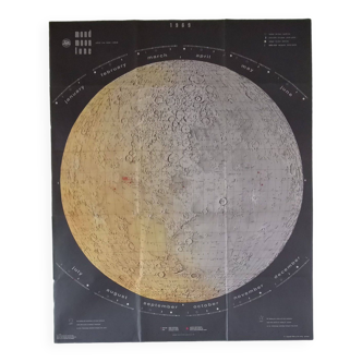 Beautiful poster of the Moon from 1969