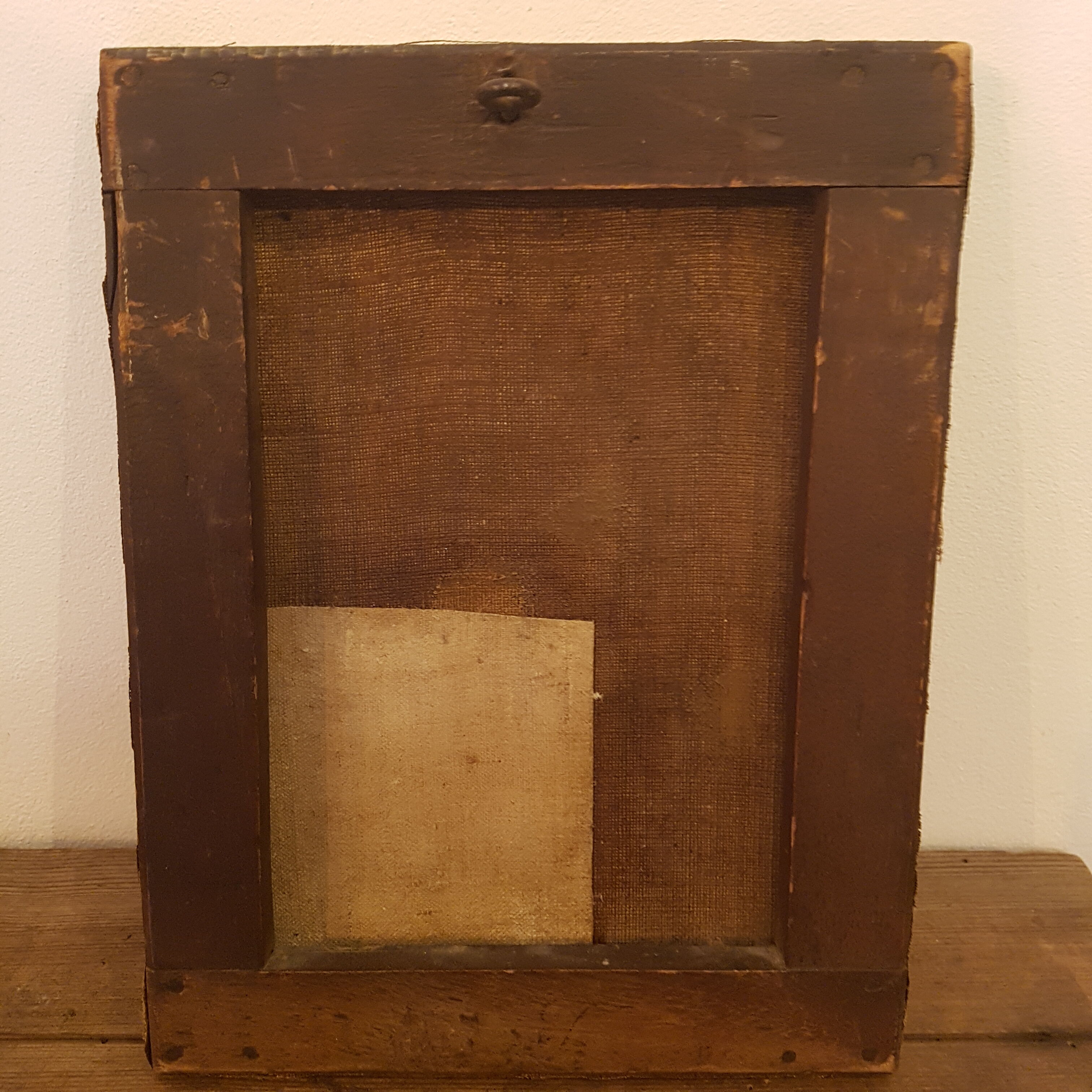 Children's portrait on canvas 19th