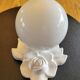 Porcelain wall light - opaline globe