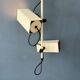 Vintage Philips beige downrod ceiling lamp
