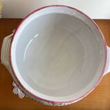 Vintage enameled pottery tureen