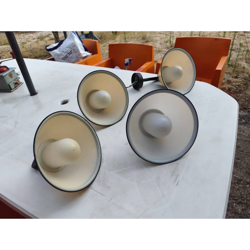 4 vintage wall lights