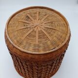 Wicker pot cache basket