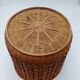 Wicker pot cache basket