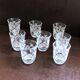 Set of 8 mini liqueur glasses Art Deco style France