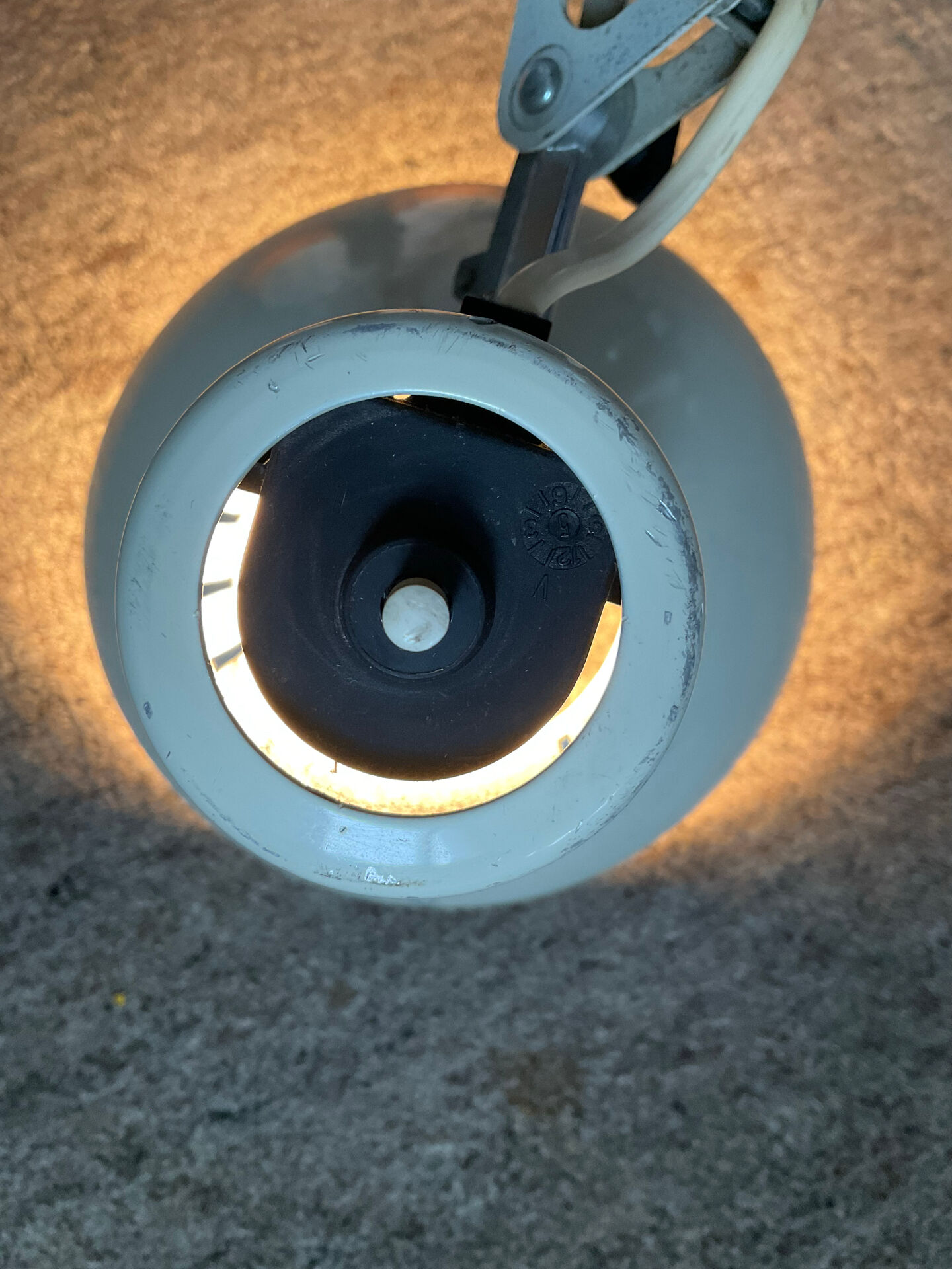 Lampe vintage d’architecte Ledu des années 60-70