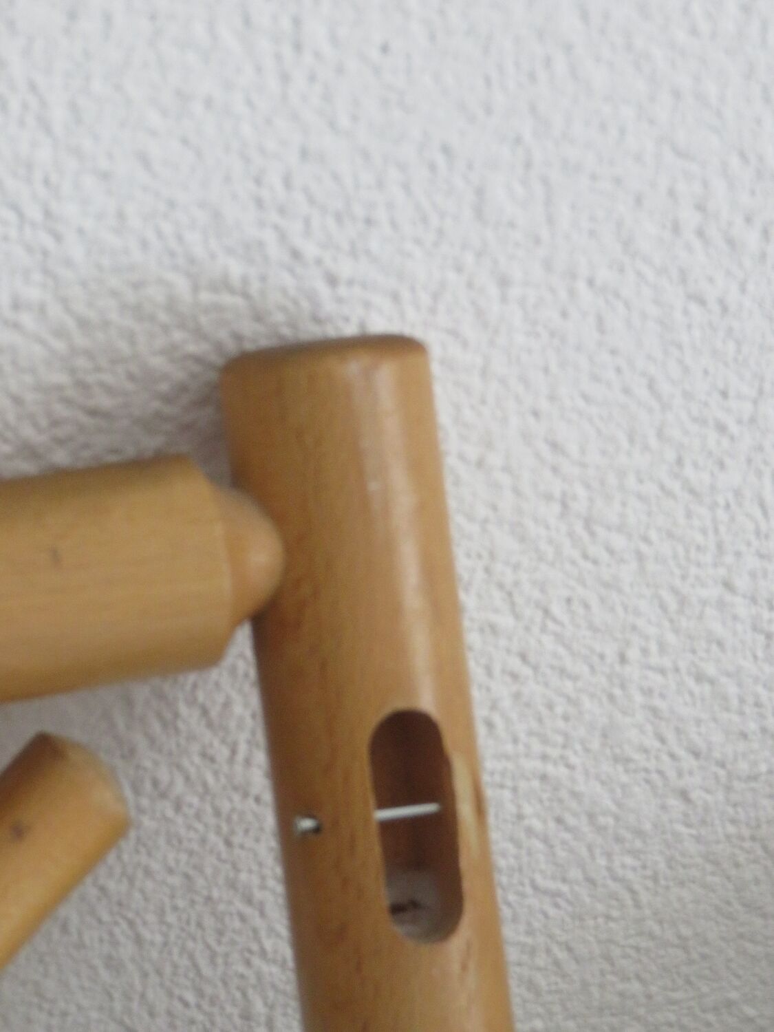 Curved wooden wall coat rack from the 70s-80s.