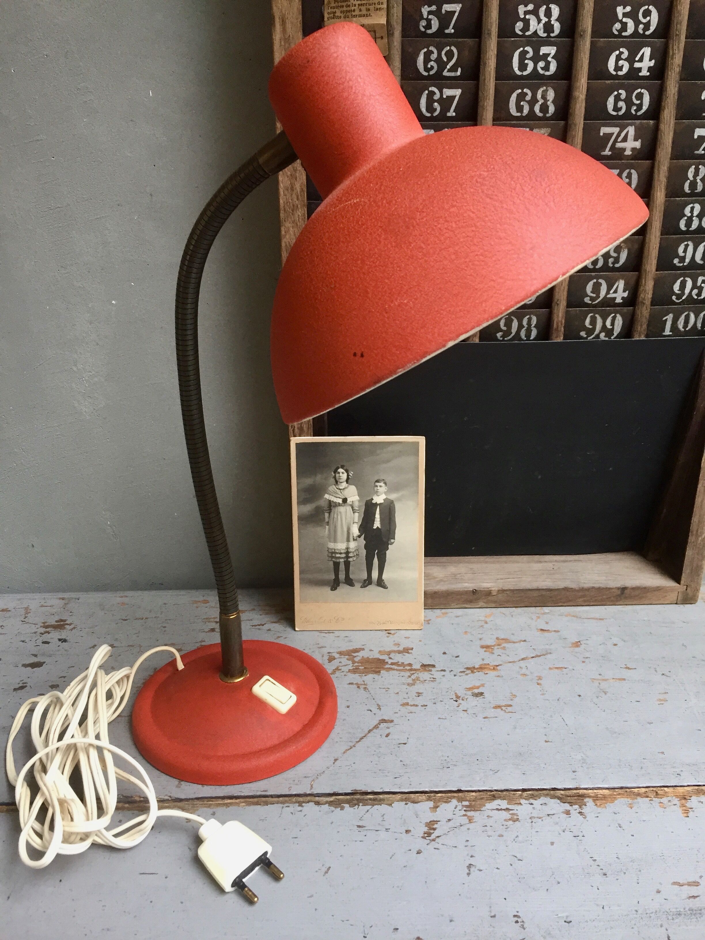 Large vintage office lamp
