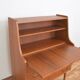 Mid-Century Danish Teak Secretary by Gunnar Nielsen for Tibergaard, 1960s.