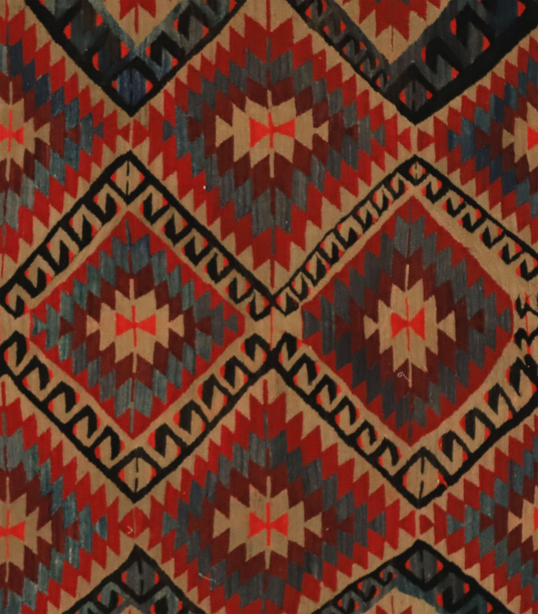 Anatolian handmade kilim rug 228 cm x 171 cm