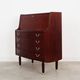 Mahogany secretary, Danish design, 1970s, manufacturer: PMJ Viby
