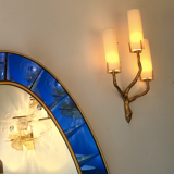 Arlus Publisher. Pair of appliques in gilded bronze