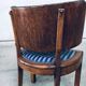Set of Art Deco Curved Back Side Chairs, France, 1930s