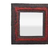 Large format ceramic wall mirror