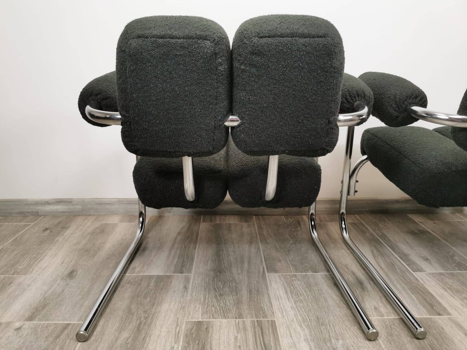 Mid-century restored armchairs