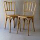 2 caned bistro chairs, Horgen Glarus (Switzerland), around 1925 - no Thonet.