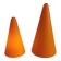Table lamps, model Teepee, from the 80s in double-layer glass (orange and milky white)
