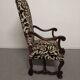 Pair of oak state armchairs, France, late 18th century