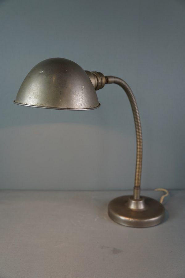 Vintage Metal Gooseneck Desk Lamp