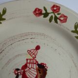 4 plates in old earthenware