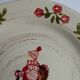 4 plates in old earthenware