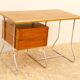 Bureau moderniste tchécoslovaque en chrome et bois, années 1950, Europe