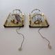 Pair of Murano glass wall lights by Lumica 1970s