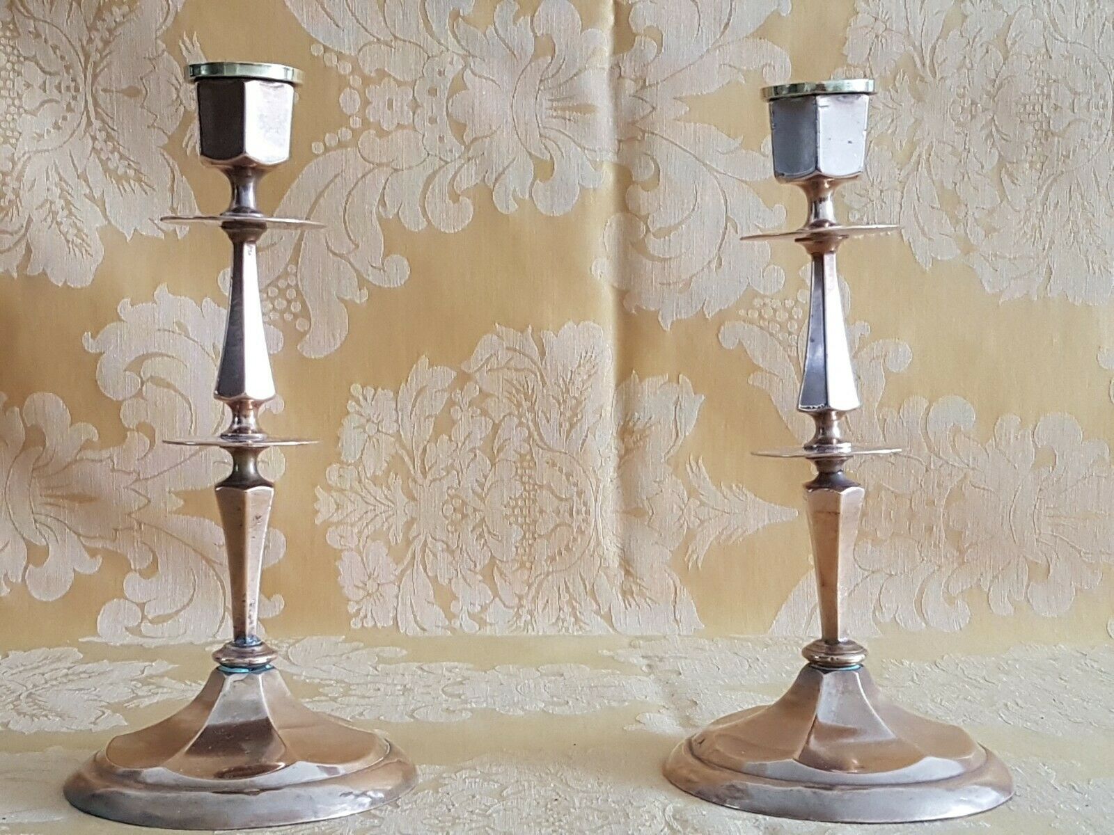Vintage copper candlesticks