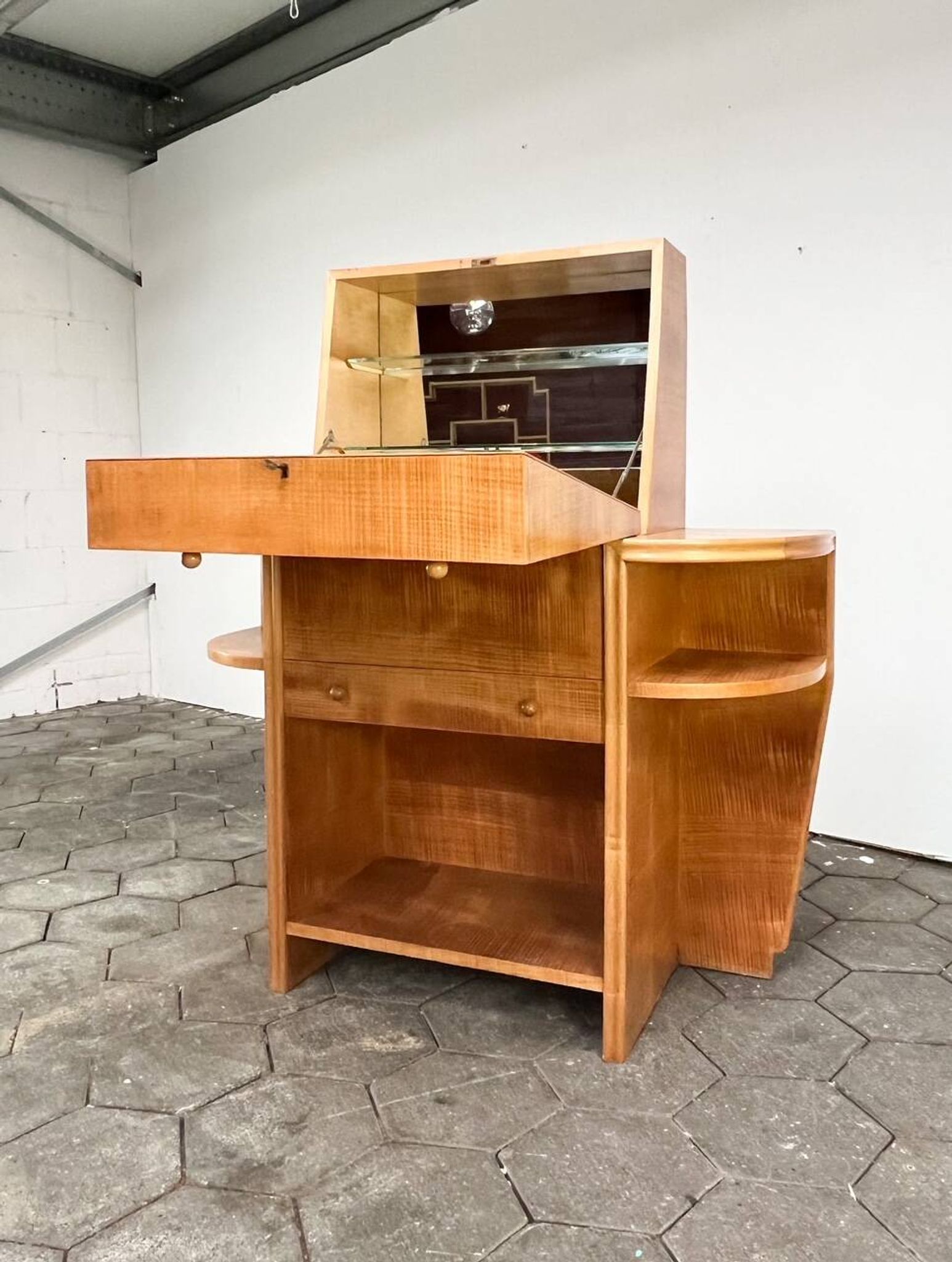 Armoire à boissons et bar vintage, années 1950