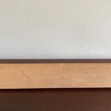 70s wall coat rack with brass hooks
