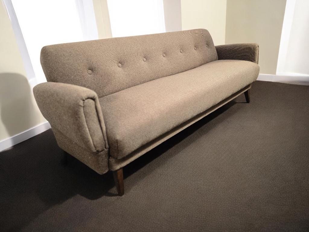 Vintage sofa / three seater / armchair / sofa bed