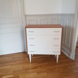 Vintage chest of drawers bobbin feet