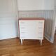 Vintage chest of drawers bobbin feet