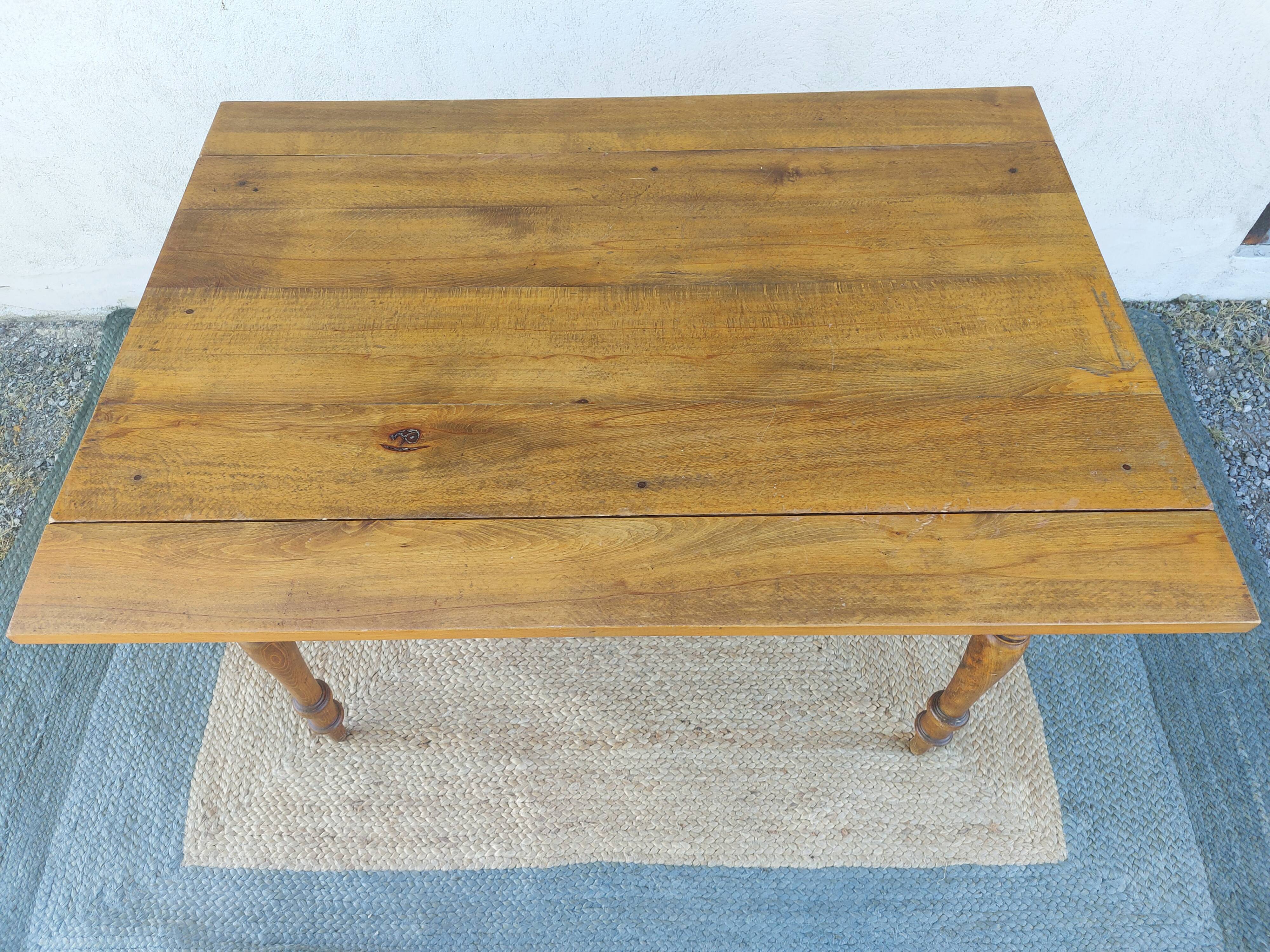 wooden table with extensions